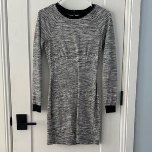 Lou & Grey Charcoal and Black Long Sleeve Dress
